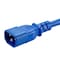 Monoprice SJT Extension Cord, 14 AWG, Indoor, 14/3, 1 Outlets, IEC 60320 C13, Blue, IEC 60320 C14, 3 ft 40111 - alternate 2